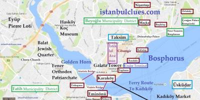 伊斯坦布尔拉特的地图