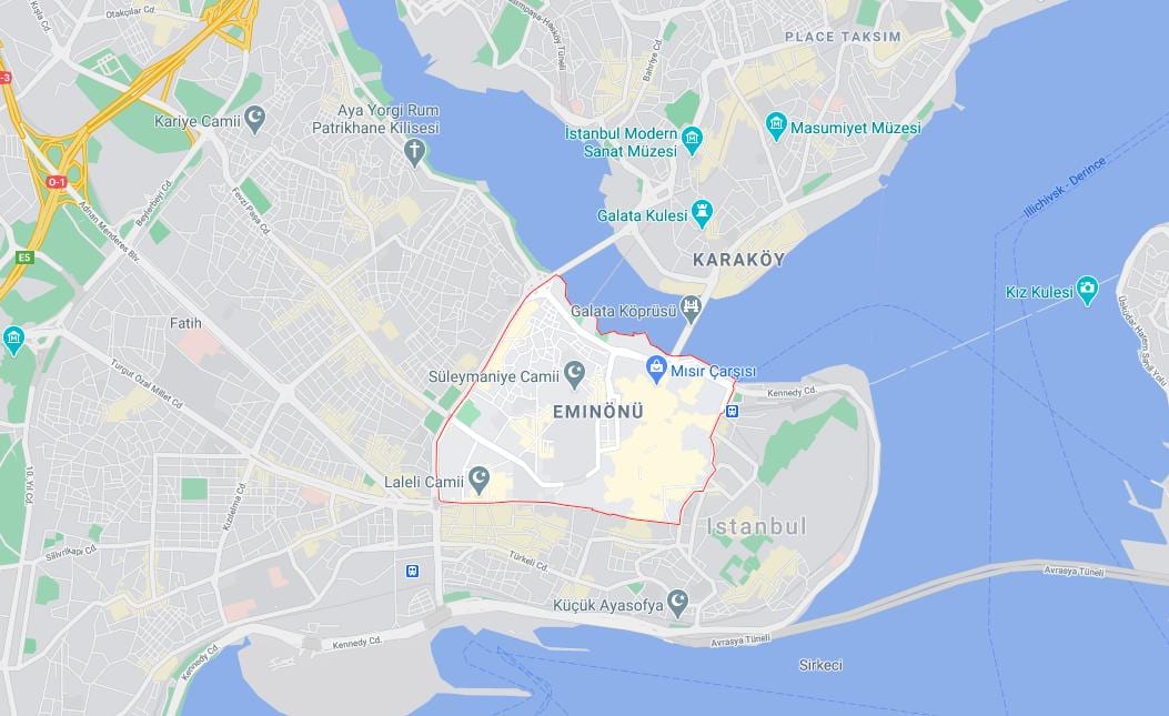 地图艾敏伊斯坦布尔