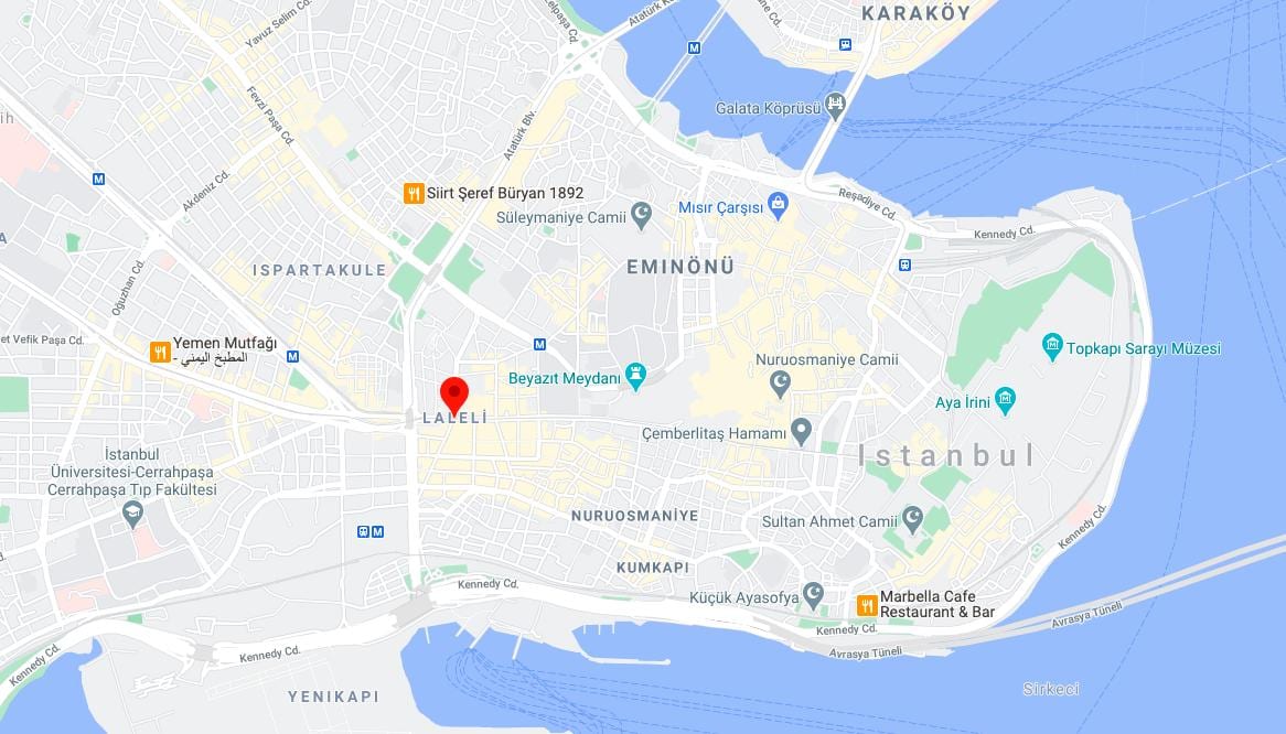 伊斯坦布尔核心区地图