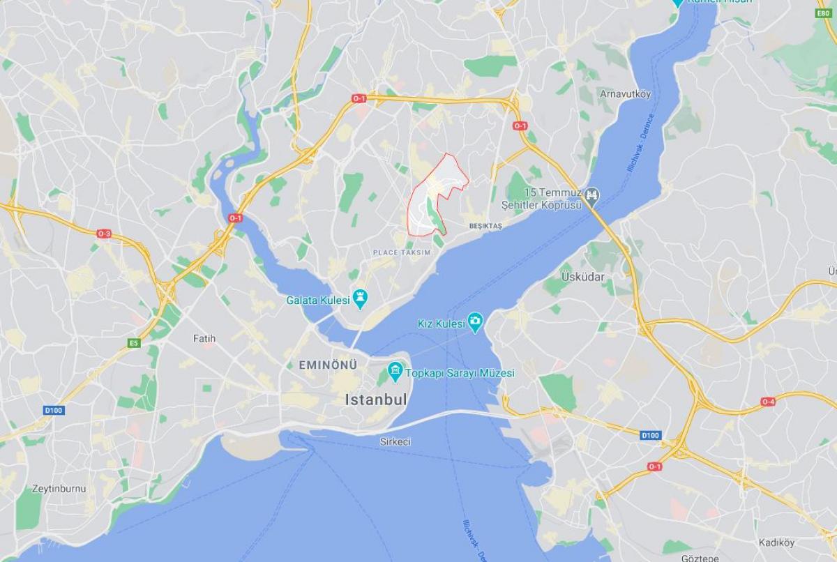查伊斯坦布尔的地图