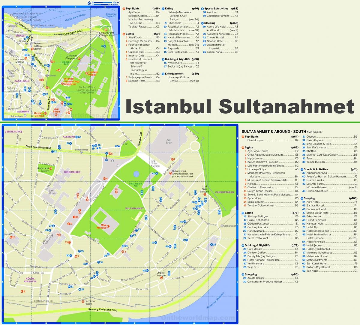 清真寺广场的地图