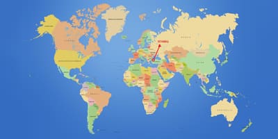 土耳其伊斯坦布尔的世界地图