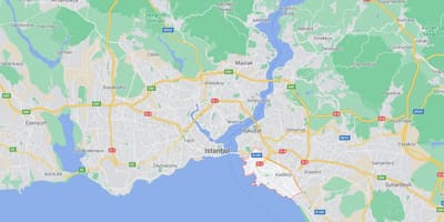 地图的伊斯坦布尔伊斯坦布尔