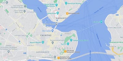 地图的伊斯坦布尔伊斯坦布尔