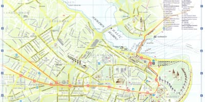 伊斯坦布尔观光的地图