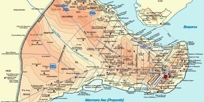 君士坦丁堡的地图