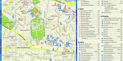 伊斯坦布尔市的地图