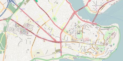 地图的伊斯坦布尔地区伊斯坦布尔
