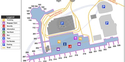 阿塔图尔克机场过境的地图