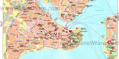地图的伊斯坦布尔港口