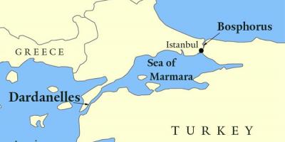 博斯普鲁斯海峡地图伊斯坦布尔