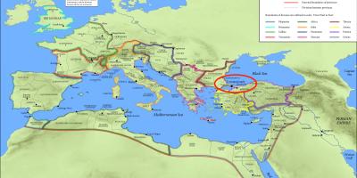 君士坦丁堡的位置在世界地图